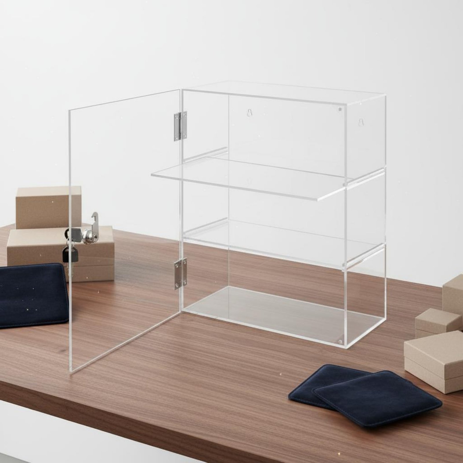 Locking Acrylic Display Case L - Display Case Acrylic incelemesi ve fiyatı