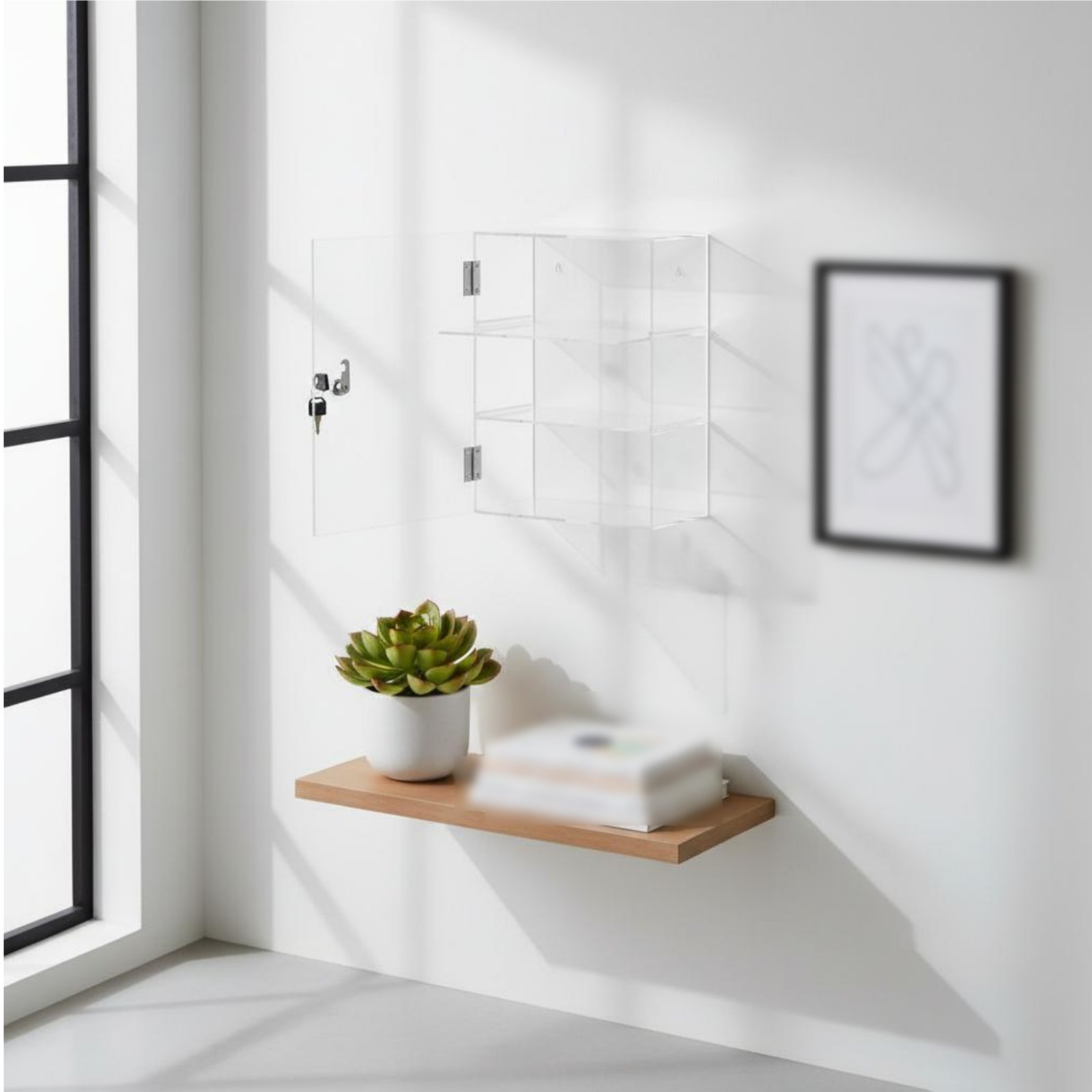 Locking Acrylic Display Case L - Display Case Acrylic incelemesi ve fiyatı