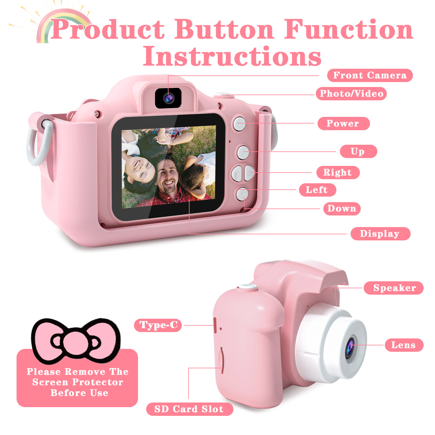 Kids Camera for Girls 1080P HD - Graded Card Display incelemesi ve fiyatı