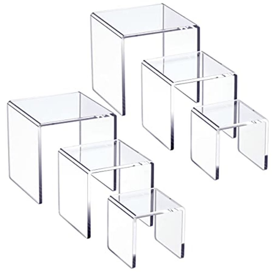 Clear Acrylic Display Risers 2 - Display Risers Set incelemesi ve fiyatı