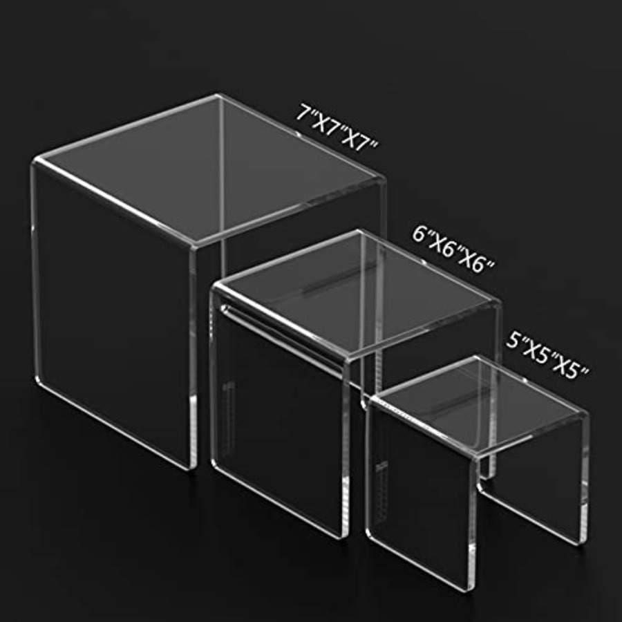 Clear Acrylic Display Risers 2 - Display Risers Set incelemesi ve fiyatı