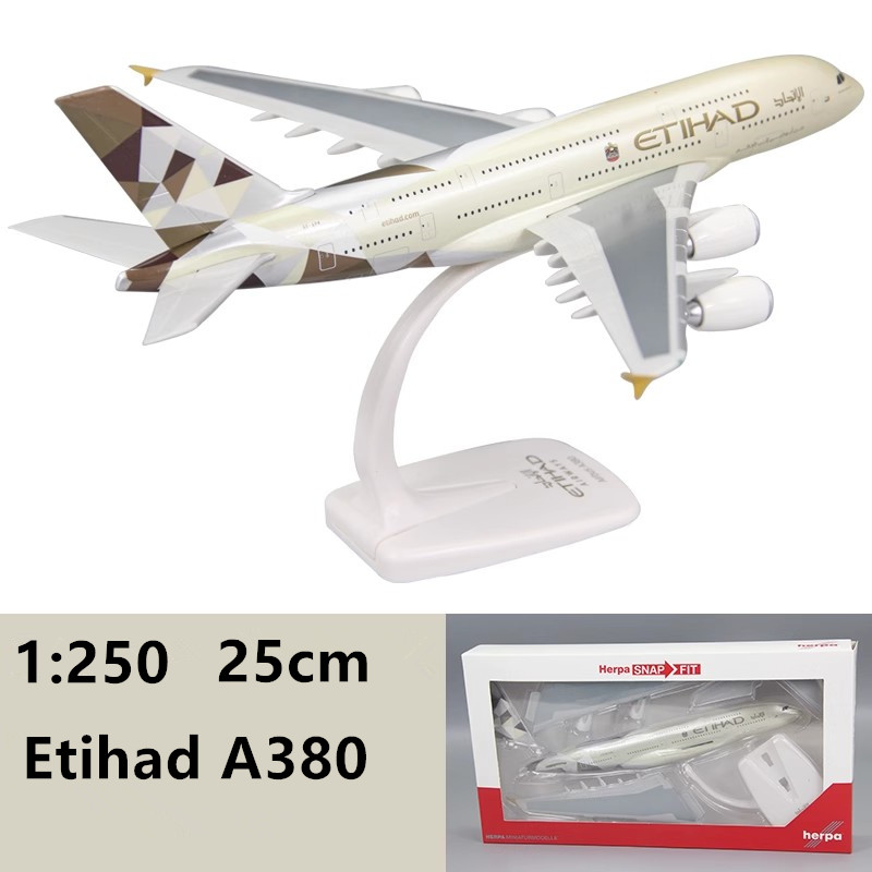 New 1/250 Scale A380 ETIHAD Ai - Model Airplane Plastic incelemesi ve fiyatı