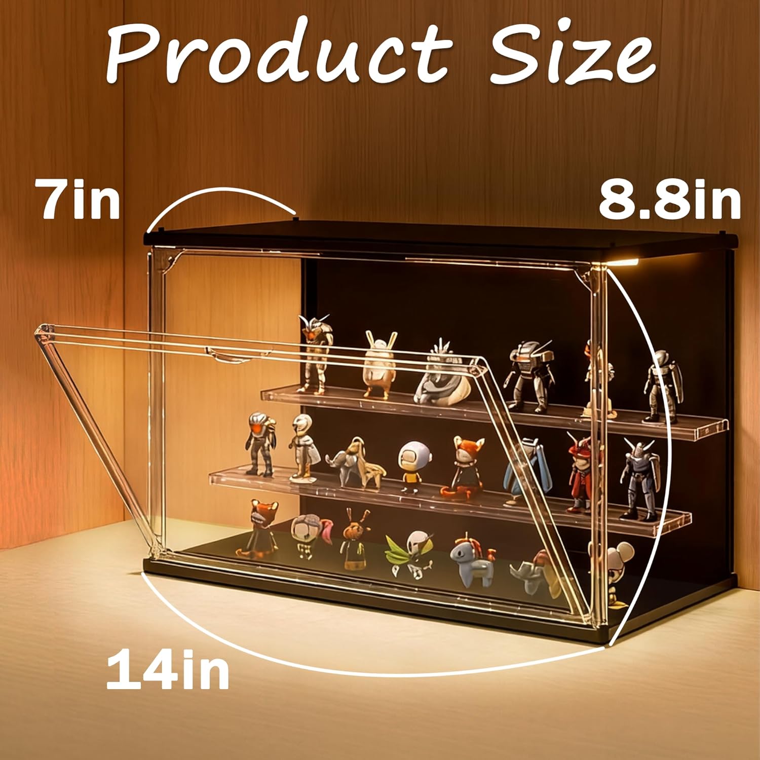 3-Tier Stackable LED Display C - Display Case Acrylic incelemesi ve fiyatı