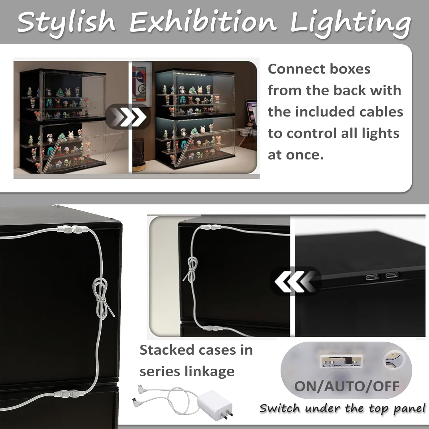 3-Tier Stackable LED Display C - Display Case Acrylic incelemesi ve fiyatı